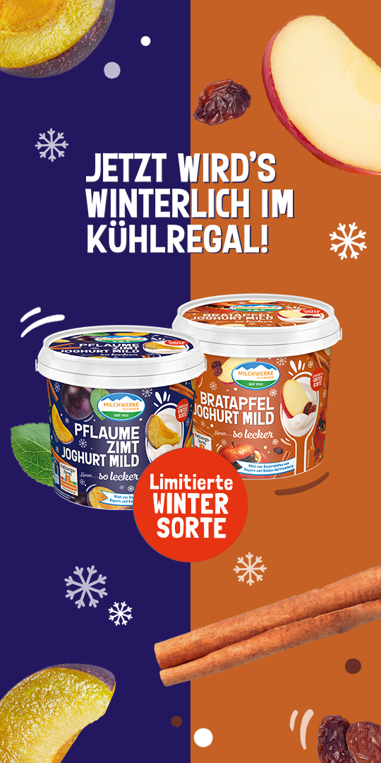 Fruchtjoghurt mild Pflaume-Zimt / Fruchtjoghurt mild Bratapfel